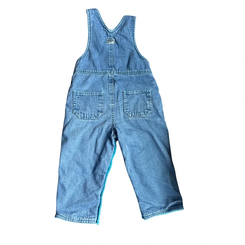 The Childrens Place Disney Lion King Simba Nala Fleece Lined Denim Overalls 18M